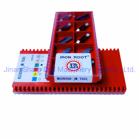 Insertion en carbure de rainurage 6gr/7gr/8gr/9gr pour porte-outil de séparation